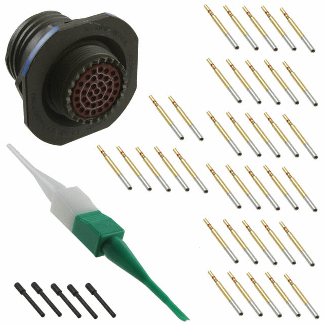 CONN RCPT FMALE 37POS GOLD CRIMP【D38999/24WD35SN】